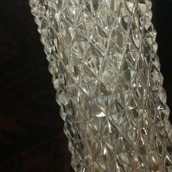 Vintage Crystal Flute Golden Crown - Picture 10 of 10